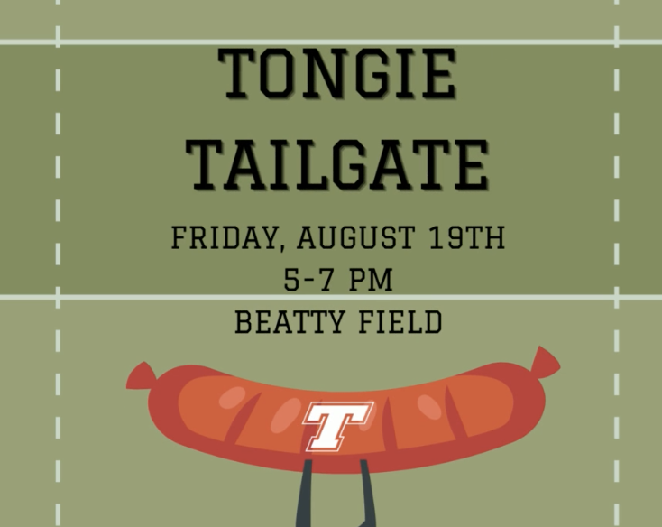 Tongie Tailgate Friday August 19th 5-7 PM Beatty Field
