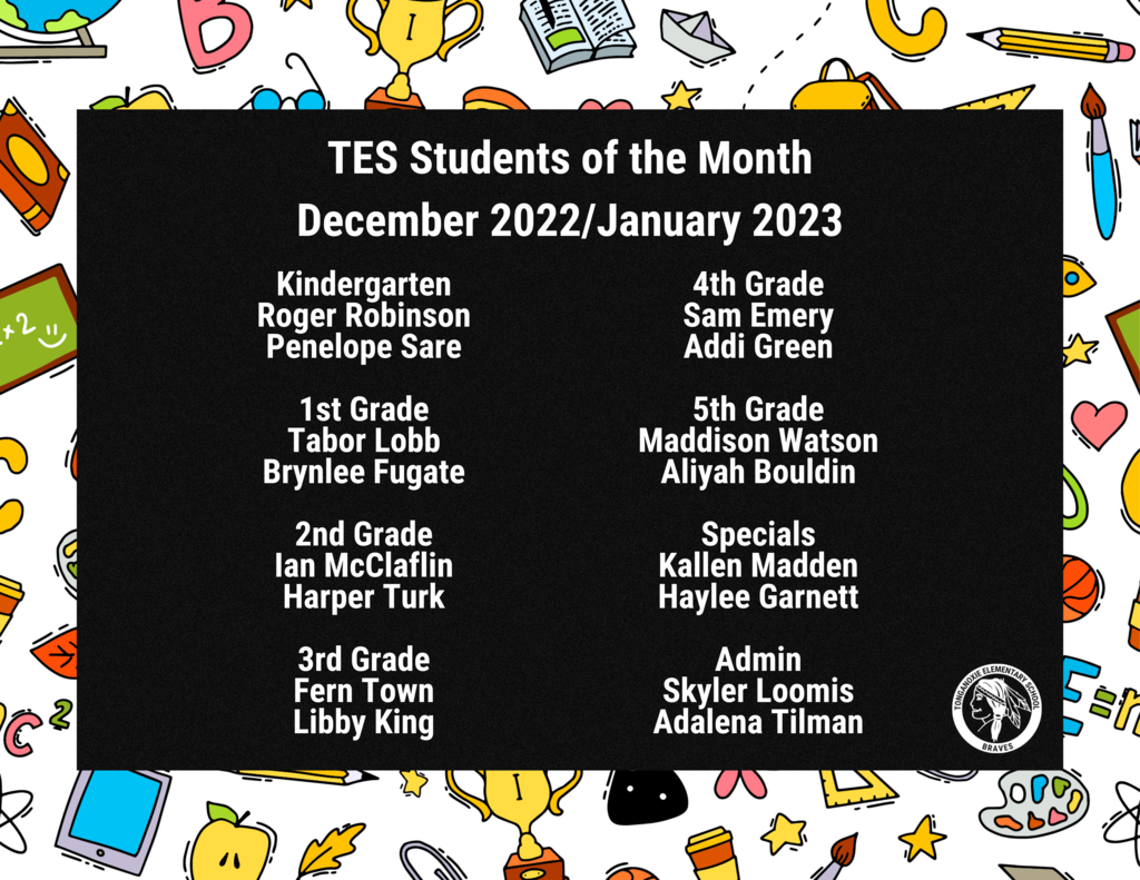 school supplies background with black box containing white text