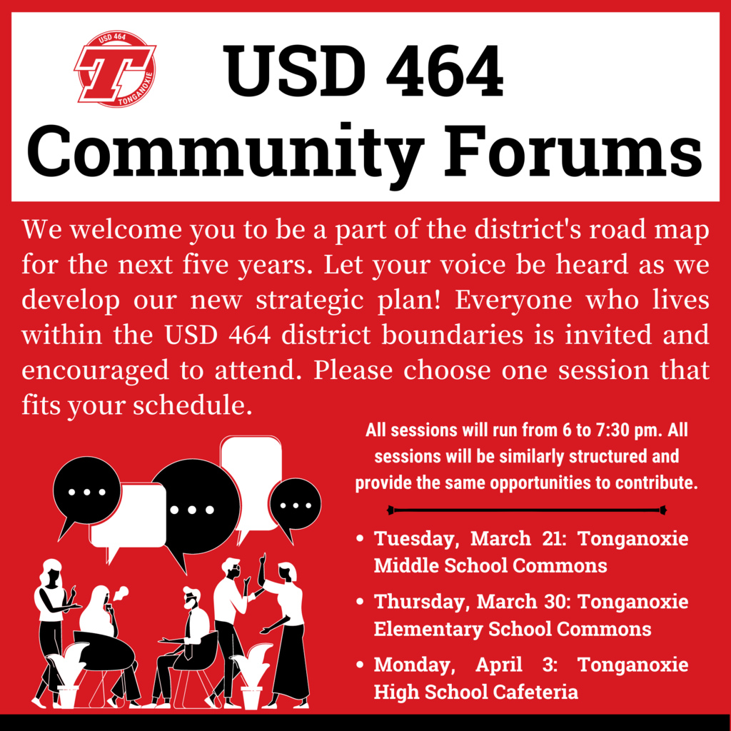 community forum flyer black red and white