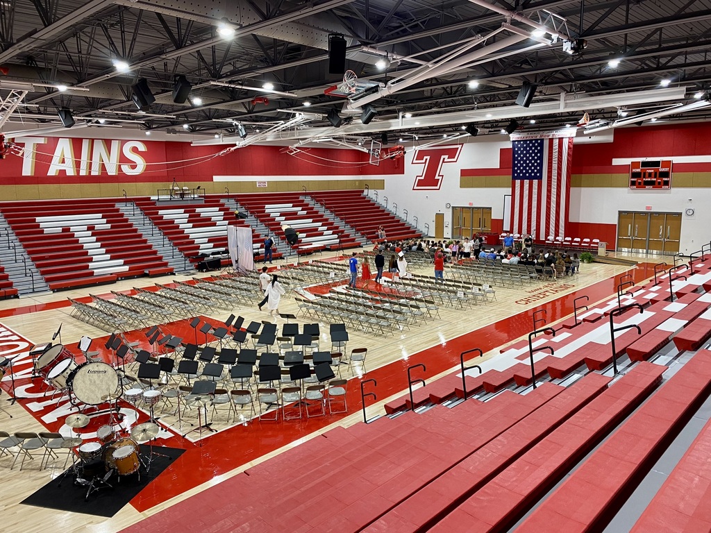 view of chieftain arena from top of bleachers