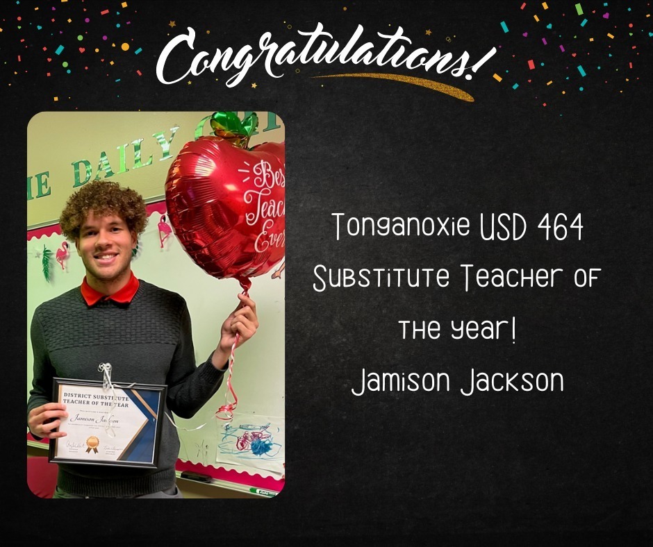 Jamison Jackson holding a certificate and apple balloon on black background